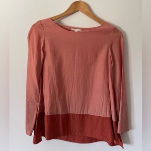 COS Pink dual tone flowy shirt